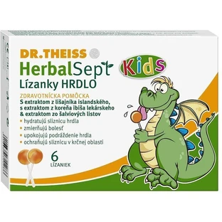 Льодяники для горла Dr. Theiss HerbalSept Kids 6 шт.
