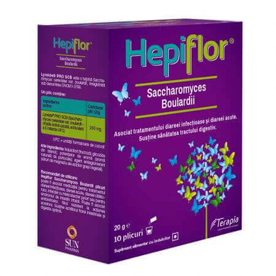 Гепіфлор Saccharomyces Boulardii, 10 пакетиків, Терапія: ціни та характеристики