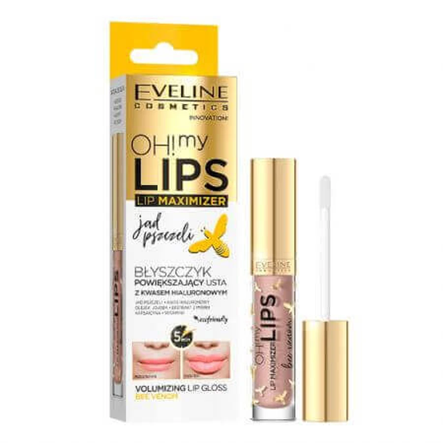 Блиск для губ Eveline Cosmetics Bee Venom Oh! My Lips з ефектом збільшення, 4,5 мл: ціни та характеристики