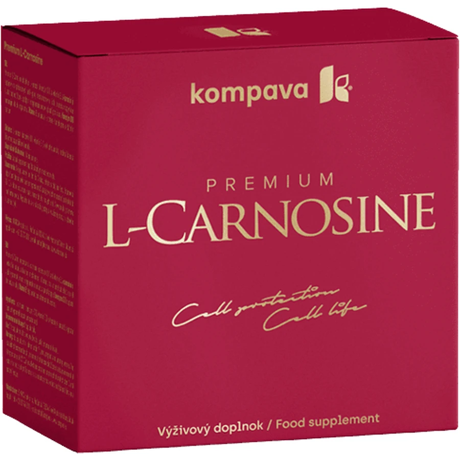Kompava Premium L-Carnosine 60 капсул + подарунок ACIDO FIT апельсин 10шт: ціни та характеристики