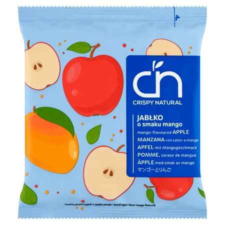 Crispy Natural Crisps, сушені яблучні чіпси зі смаком манго, 18 г: ціни та характеристики