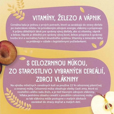 Sunar mliena kaa с 8 злаками слива, яблоко 210 г: цены и характеристики