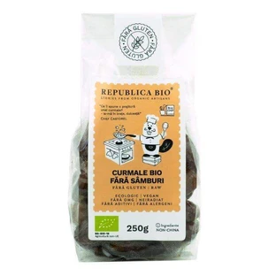 Органічні фініки без кісточок, БЕЗ ГЛЮТЕНУ, 250г, Organic Republic