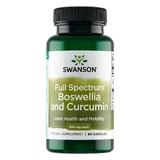 Swanson Full Spectrum Boswellia & Curcumin, ладан и куркума, 60 капсул