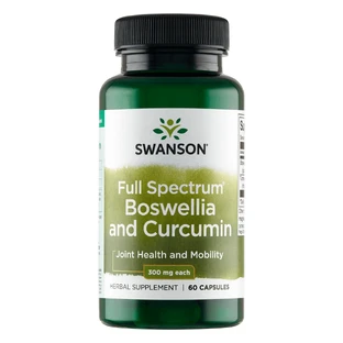 Swanson Full Spectrum Boswellia & Curcumin, ладан и куркума, 60 капсул