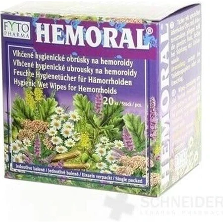 FYTO HEMORAL влажные салфетки 1×20 шт, влажные салфетки: цены и характеристики