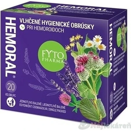 FYTO HEMORAL влажные салфетки 1×20 шт, влажные салфетки: цены и характеристики