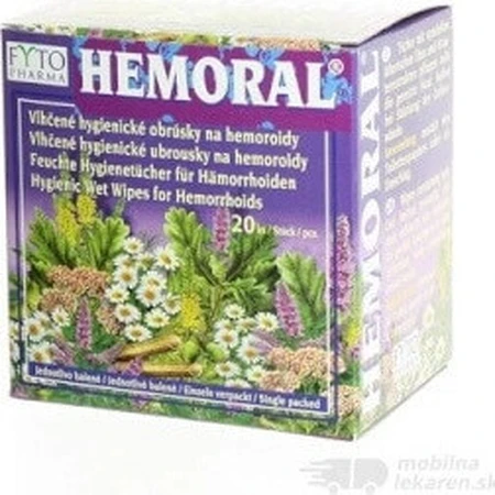 FYTO HEMORAL влажные салфетки 1×20 шт, влажные салфетки: цены и характеристики