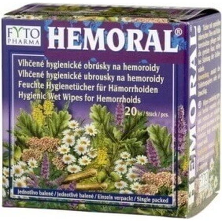 FYTO HEMORAL влажные салфетки 1×20 шт, влажные салфетки: цены и характеристики