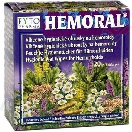 FYTO HEMORAL влажные салфетки 1×20 шт, влажные салфетки: цены и характеристики