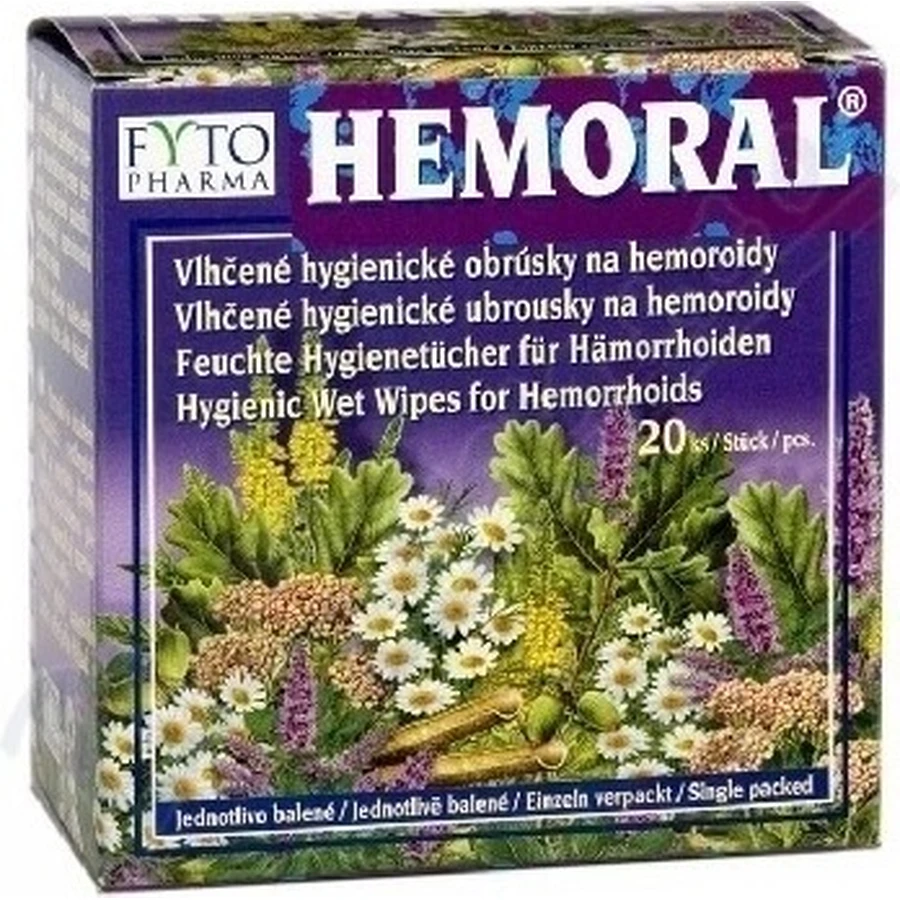 FYTO HEMORAL влажные салфетки 1×20 шт, влажные салфетки: цены и характеристики