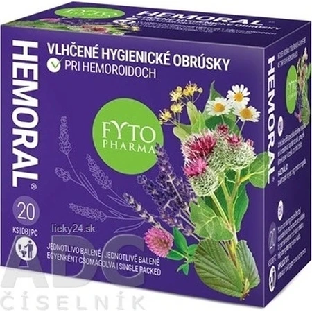 FYTO HEMORAL влажные салфетки 1×20 шт, влажные салфетки: цены и характеристики