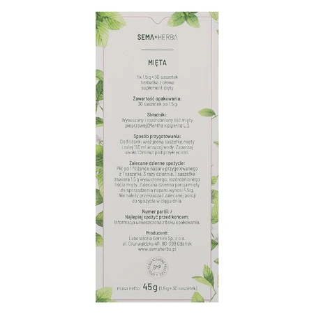 SEMA Herba Mita Fix, 1,5 г x 30 пакетиков: цены и характеристики