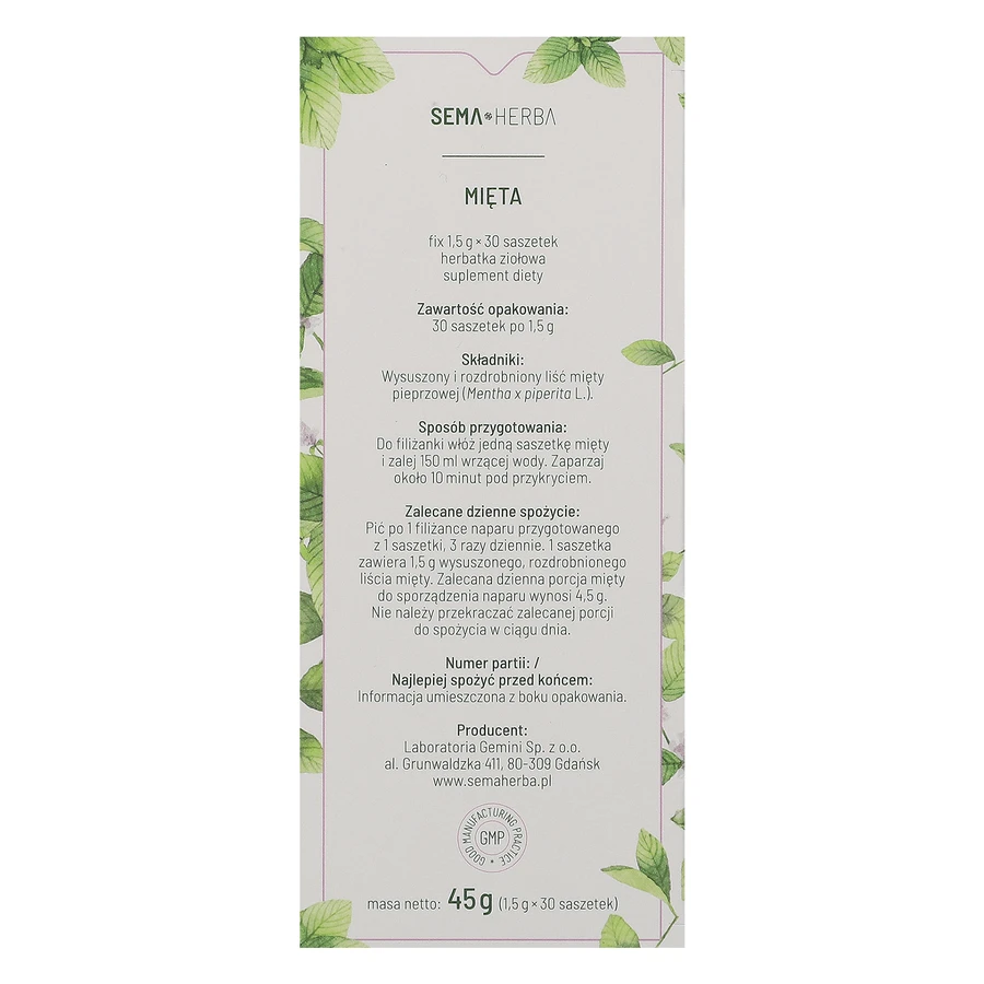 SEMA Herba Mita Fix, 1,5 г x 30 пакетиков: цены и характеристики
