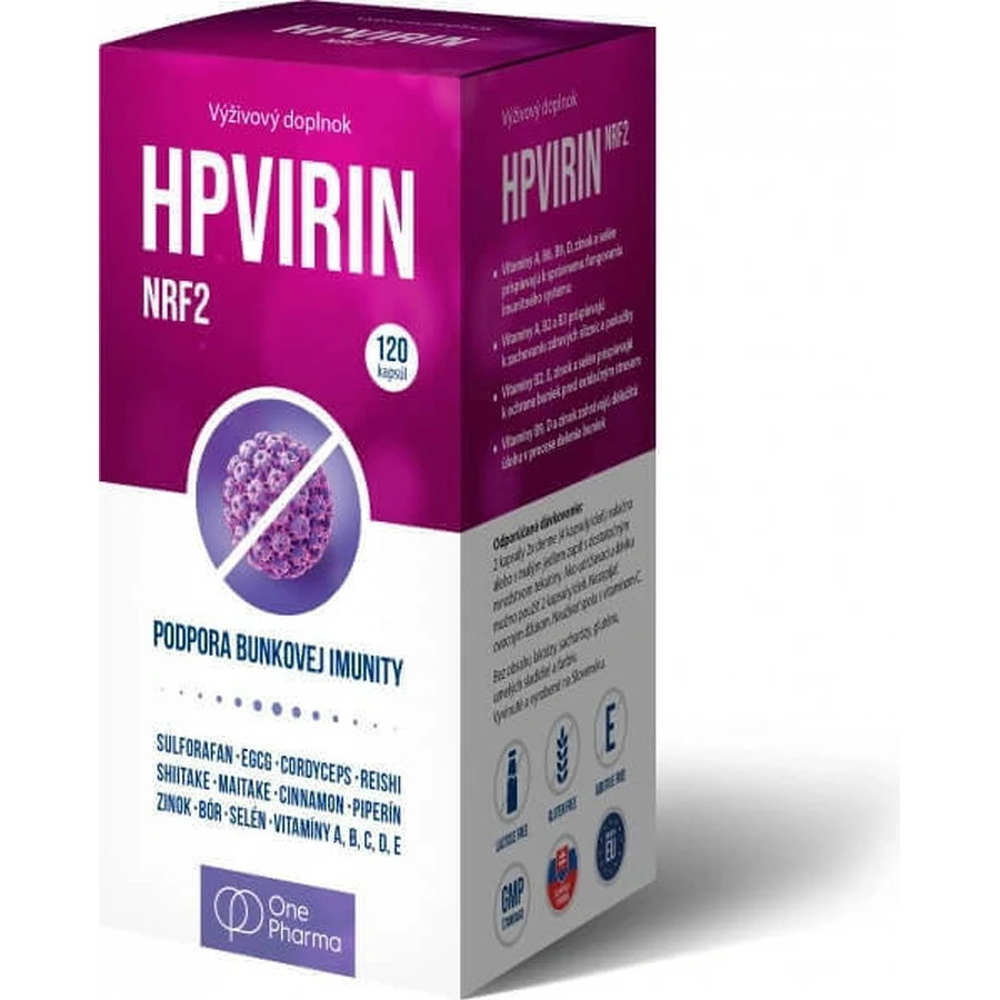 Комплекс One Pharma HPVIRIN, 120 капсул: цены и характеристики
