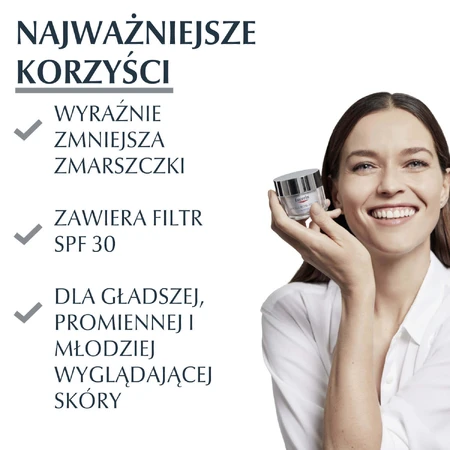 Eucerin Hyaluron-Filler, денний крем проти зморшок з гіалуроновою кислотою, для всіх типів шкіри, SPF 30, 50 мл РОЗБИТА УПАКОВКА: ціни та характеристики