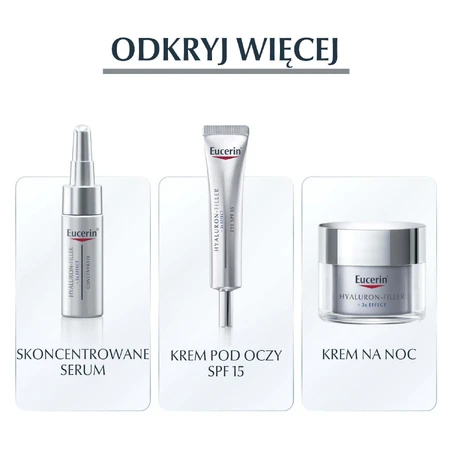 Eucerin Hyaluron-Filler, денний крем проти зморшок з гіалуроновою кислотою, для всіх типів шкіри, SPF 30, 50 мл РОЗБИТА УПАКОВКА: ціни та характеристики