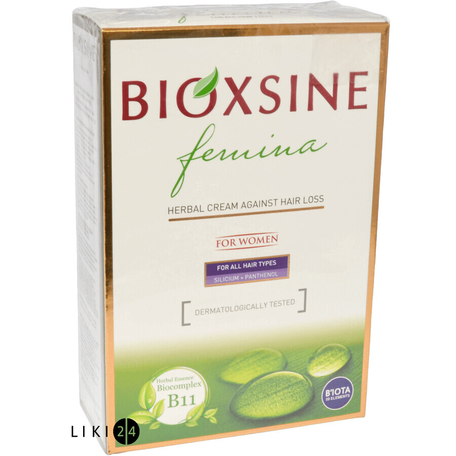 Бальзам Biota Биоксин Фемина растительный против выпадения для всех типов волос, 300 мл: цены и характеристики