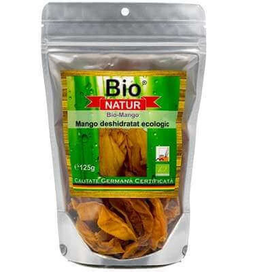 Органическое обезвоженное манго, 125 г, Bio Natur: цены и характеристики