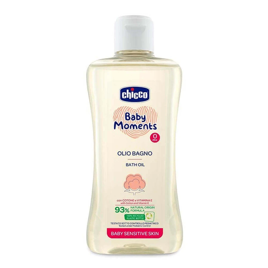 Дерматологическое масло для купания Baby Moments Sensitive, 200 мл, +0 месяцев, Chicco: цены и характеристики