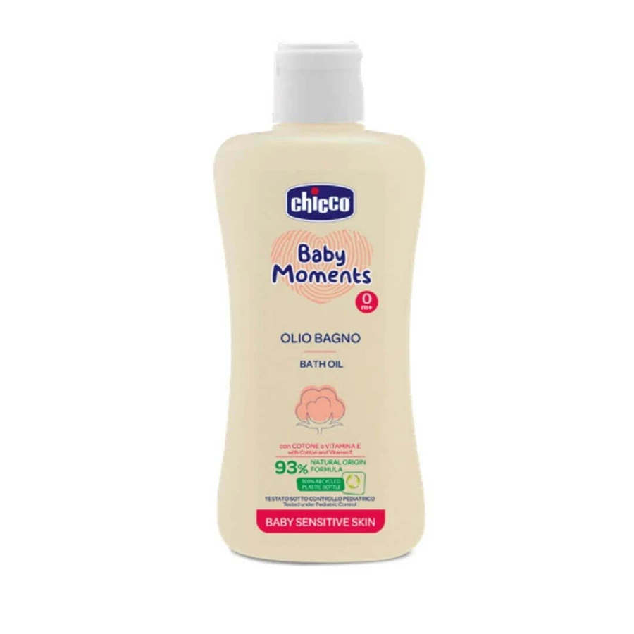 Дерматологическое масло для купания Baby Moments Sensitive, 200 мл, +0 месяцев, Chicco: цены и характеристики