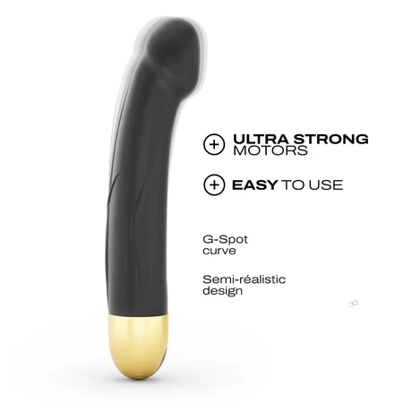 Dorcel Real Vibration M 2.0, реалістичний вібратор, чорно-золотий: ціни та характеристики
