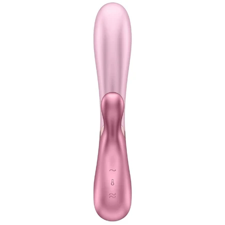 Satisfyer Hot Lover, вібратор-зайчик з підігрівом, керований додатком, рожевий: ціни та характеристики