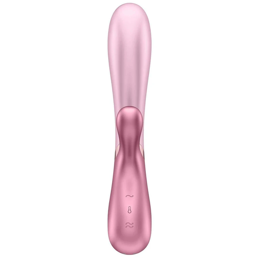 Satisfyer Hot Lover, вібратор-зайчик з підігрівом, керований додатком, рожевий: ціни та характеристики