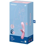Satisfyer Hot Lover, вібратор-зайчик з підігрівом, керований додатком, рожевий: ціни та характеристики