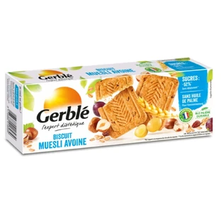 Мусли и овсяное печенье, 290 г, Gerble