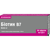 Біотин В 7 таблетки, 0,25 г №30