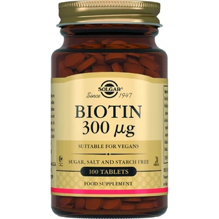 Biotin 300 МСG Solgar таблетки, №100 