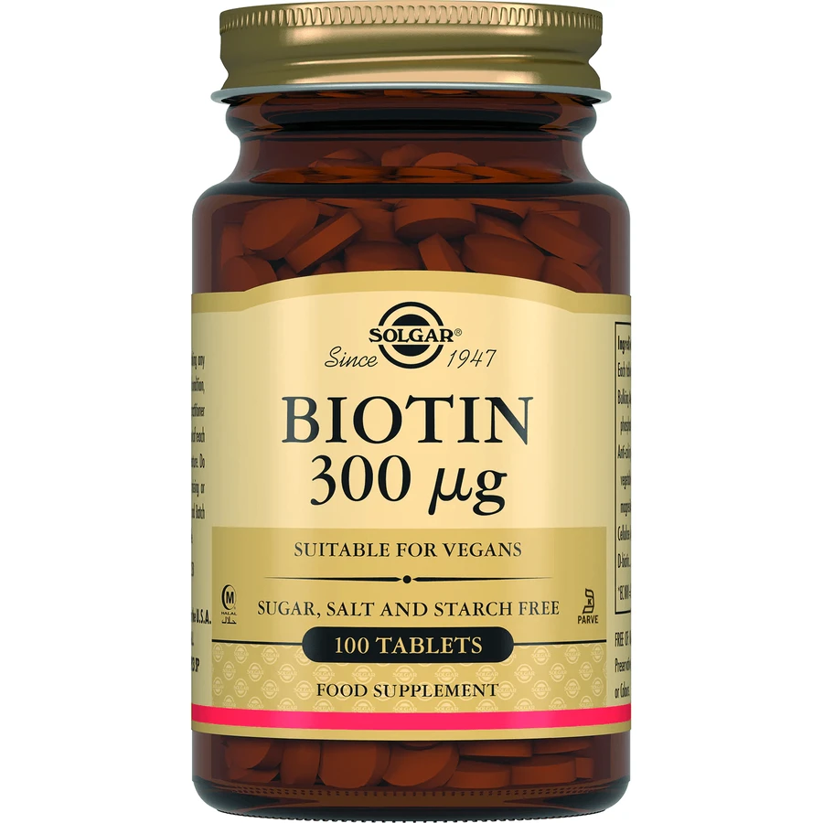 Biotin 300 МСG Solgar таблетки, №100 : цены и характеристики