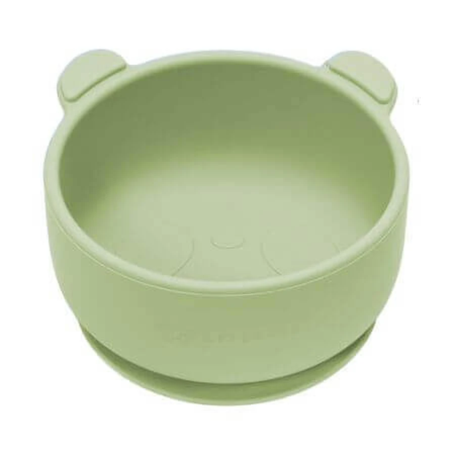 Силиконовая миска с присоской Мишка, 6 месяцев+, Raw Green, Appekids: цены и характеристики