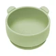 Силиконовая миска с присоской Мишка, 6 месяцев+, Raw Green, Appekids