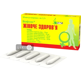 Біофтон "жіноче здоров'я" капсули жирові профілактичні капс. 1,5 г №10