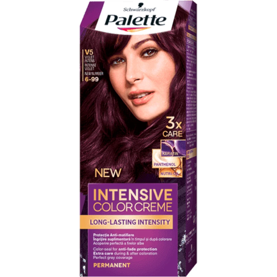 Краска для волос Palette Intensiv Color Creme V5 (6-99) Intense Violet, интенсивный фиолетовый: цены и характеристики