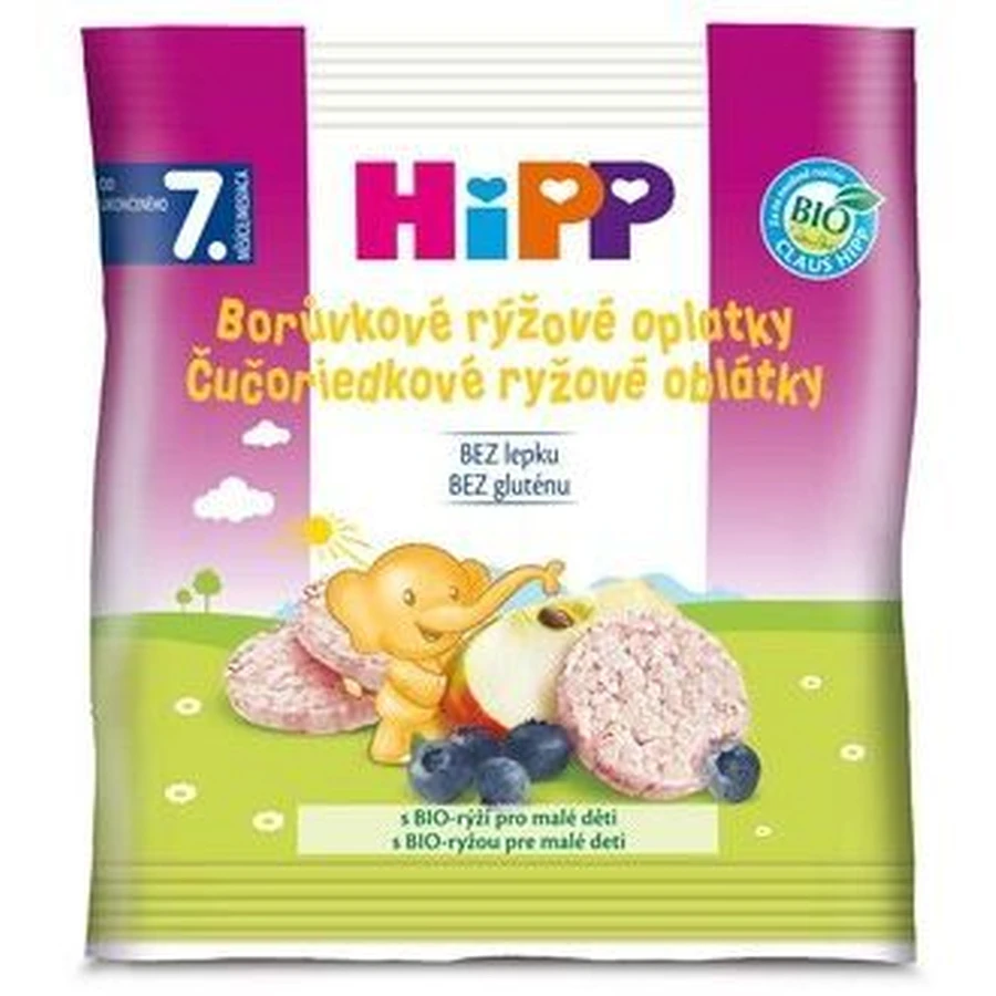 Рисові вафлі з чорницею HiPP BIO 30 г: ціни та характеристики