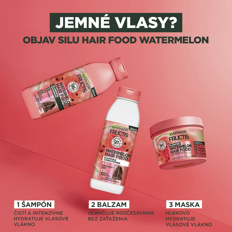 Garnier Кондиціонер для волосся Fructis Hair Food кавун 350 мл: ціни та характеристики
