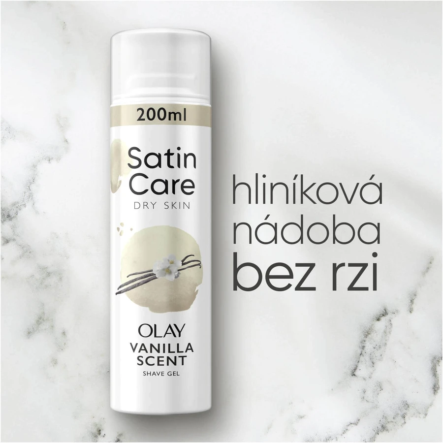 Гель для гоління Gillette Venus Satin Care Суха шкіра Olay ванільний кашемір 200 мл: ціни та характеристики