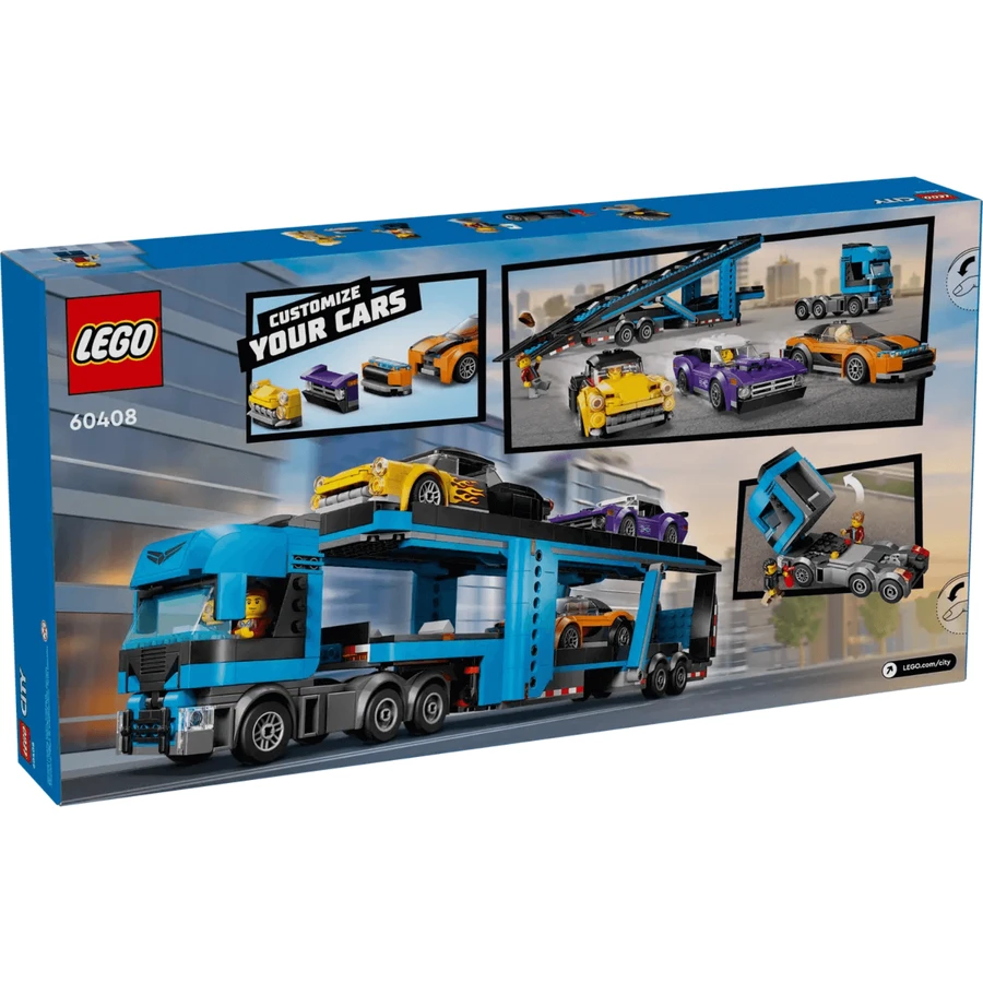 Городской спортивный грузовик-транспортер, 7+ лет, 60408, Lego: цены и характеристики