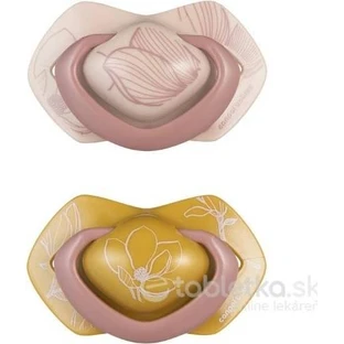 Canpol babies Набор симметричных силиконовых пустышек GOLD 18м+ для рук 1×2 шт, силиконовая пустышка