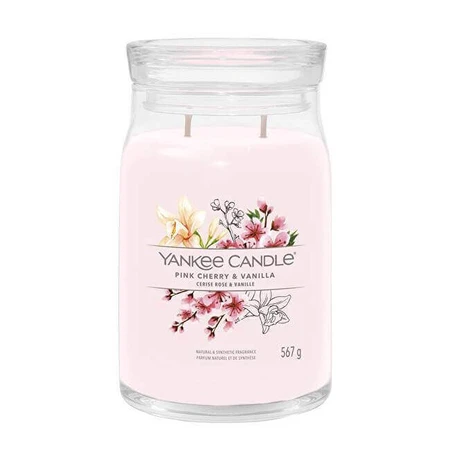 Yankee Candle Signature велика свічка Pink Cherry & Vanilla 1×567 г, ароматична свічка: ціни та характеристики