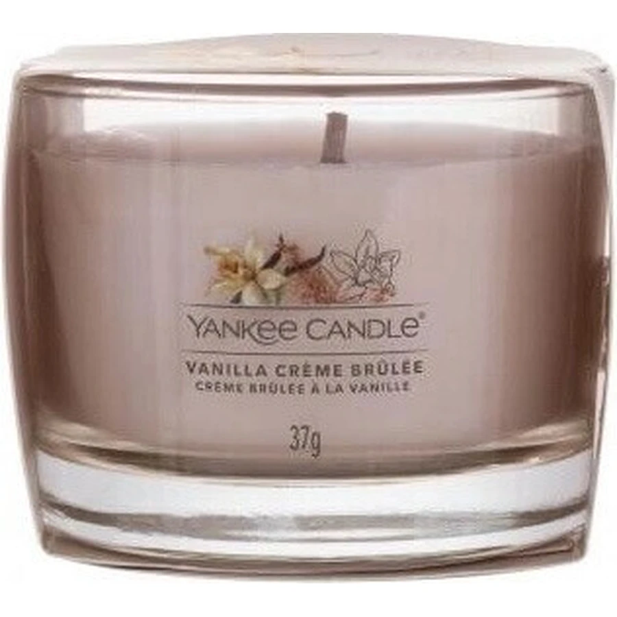 Yankee Candle - Вотивная свеча в стекле Vanilla Creme Brulee 1×37 г, ароматическая свеча: цены и характеристики