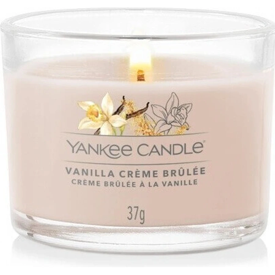 Yankee Candle - Вотивная свеча в стекле Vanilla Creme Brulee 1×37 г, ароматическая свеча: цены и характеристики