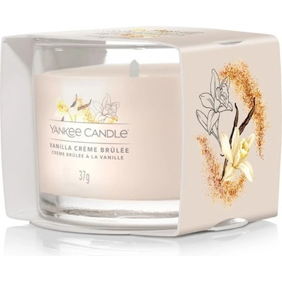 Yankee Candle - Вотивная свеча в стекле Vanilla Creme Brulee 1×37 г, ароматическая свеча: цены и характеристики