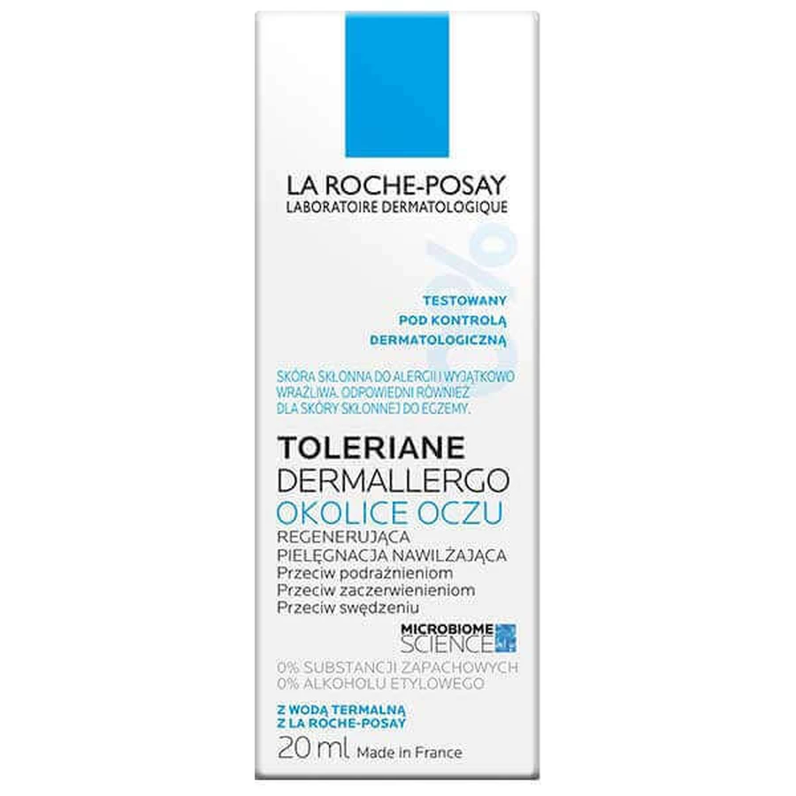 La Roche Posay Toleriane Dermallergo Увлажняющий крем для области вокруг глаз, 20 мл: цены и характеристики