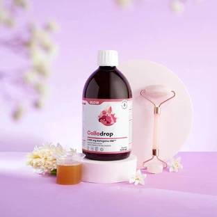 Aura Herbals Colladrop Glow, морской коллаген HM 5000 мг, 500 мл