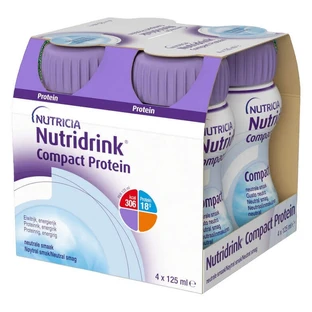 Компактный протеин Nutridrink с нейтральным вкусом, 4 х 125 г, Nutricia