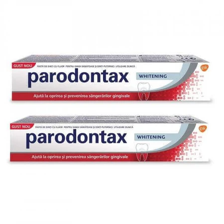 Зубна паста Parodontax Whitening, відбілювальна, 75 мл + 75 мл: ціни та характеристики